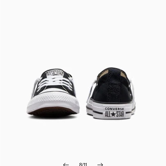 Converse Black and White Sneakers - Picture 12 of 13